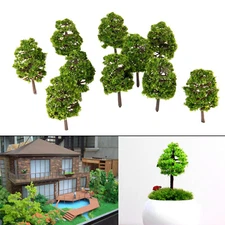 20pcs 9cm HO OO Scale Model Trees Train Railroad Layout Diorama Wargame Decor
