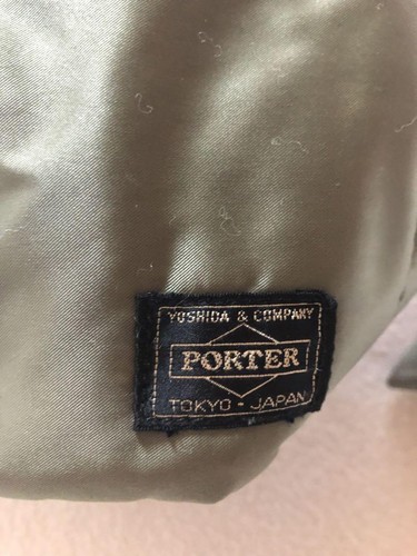 Yoshida PORTER Tanker Waist Bag L Sage GREEN Khaki Body Bag Waist Pouch Japan - Picture 10 of 11