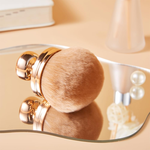 Extra große Rose Gold Selbstbräuner Mischbürste, 3 Zoll Breite Kabuki Pinsel - Bild 8 von 12