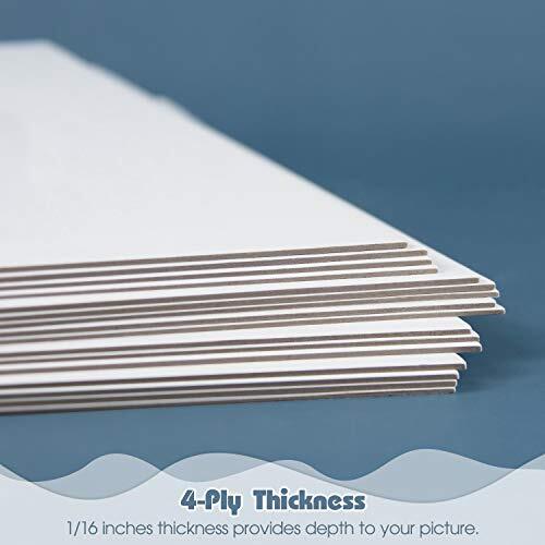 Paquete de 200 tableros de respaldo blancos 5X7 de 4 capas para impresiones artísticas fotos - Imagen 4 de 7