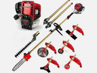 Gx35 Brush Cutter 7 in 1 Weed Wacker Hedge Trimmer 4 Strokes engine 2 extension