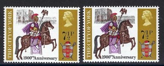 1971 ANNIVERSARIES 7.5p GREY MISSING / OMITTED ERROR