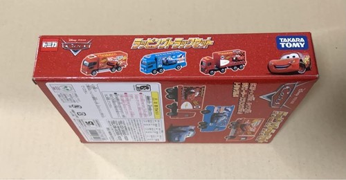 Takara Tomy Tomica Disney Cars Wrapping Truck Set of 3 Minicar Brand new Unused - Picture 6 of 12