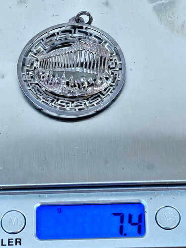 Vintage Sterling Silver Greek Grecian Greece Parthenon Acropolis Pendant 3D 7.4g - Picture 11 of 11