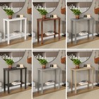 2-Tier Narrow Wooden Console Table for Entryway, Hallway, or Home Office