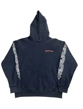 Chrome Heart Matty Boy Black Hoodie (distressed size S