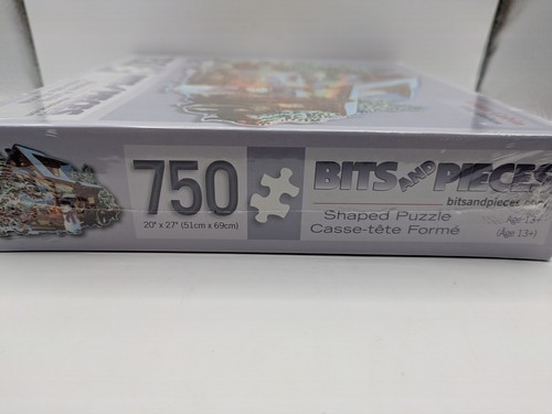 BITS & PIECES 750 PZ PUZZLE "CABINA INVERNALE" DI CORY CARLSON NUOVO SIGILLATO! - Foto 4 di 6