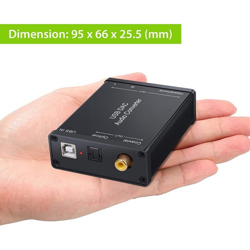 2X(USB zu SPDIF Koaxial Cinch und 3,5 Mm KopfhöRer Anschluss Konverter USB 1349 - Bild 2 von 8