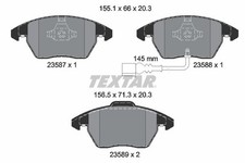Textar 2358701 Bremsbelagsatz, Scheibenbremse für AUDI SEAT SKODA VW