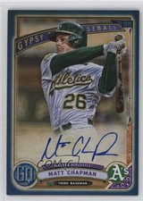 2019 Topps Gypsy Queen Auto Indigo 97/150 Matt Chapman #GQA-MC Auto nd3