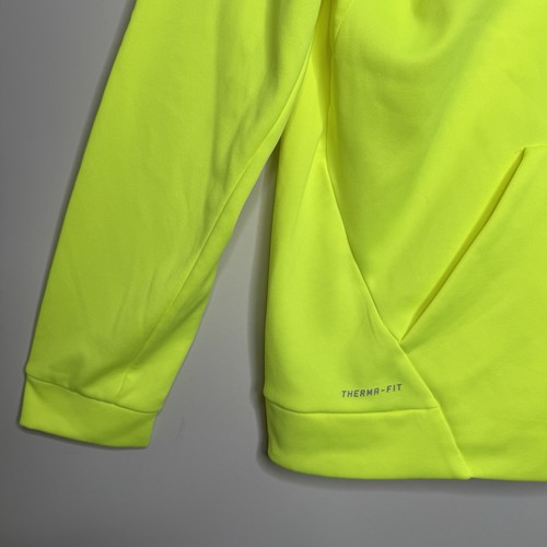 Nike Amarillo Neón Pullover Capucha Cuello Ajuste Térmico Sudadera con Capucha Para Hombres XL Anorak - Imagen 5 de 10