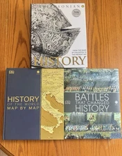 Smithsonian History Dawn of Civilization + History of the World Map Map DK Set