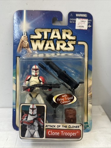 Star Wars Attack of the Clones Clone Trooper Firing Tripod Cannon Complete 17