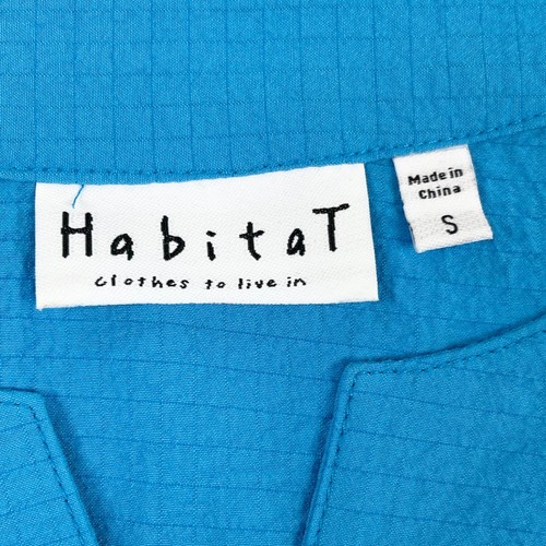 Habitat Womens Tunic Top Small Blue Textured Travel Resort Coastal Chic Cottage - Picture 6 of 10