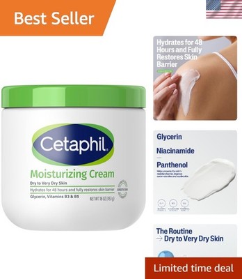 Hydrating Cream 16 Oz - Restore Skin Barrier & Moisture for All Skin Types