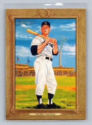2007 Topps Turkey Red MICKEY MANTLE New York Yankees Baseball #34 FAST SHIP