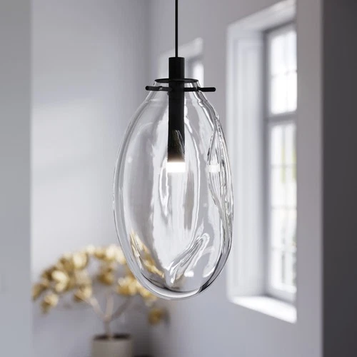 Sonneman 2970 Black Liquid Single Light 6"W Mini Pendant - Picture 9 of 10