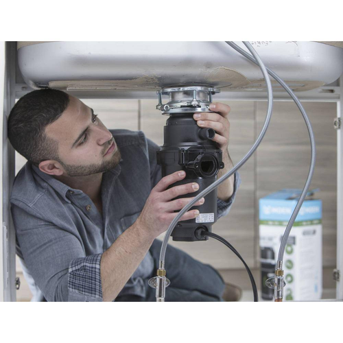 Prep 1/2 HP Continuous Feed Garbage Disposal with Power Cord and Universal Mount - Picture 10 of 12