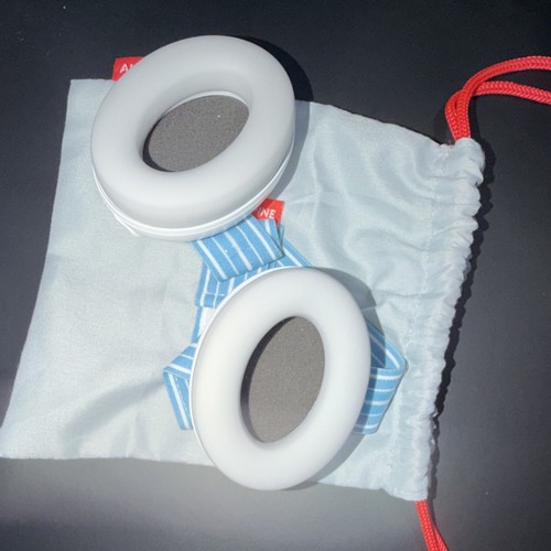 Alpine Baby Hearing Protection Ear Muffs Adjustable Headband White Blue
