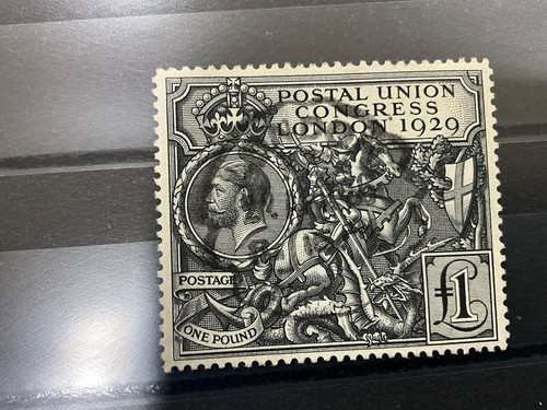GB SG438 KGV 1929 1£ schwarz, PUC, gut gebraucht #127