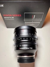 7artisans 35mm T1.05 Vision (APS-C) Cine Cinema Lens for Fujifilm X mount