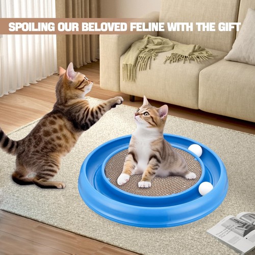 Cat Scratching Board with Balls for Cats Grinding Claw, Round Cat Scratcher I... - Picture 7 of 7