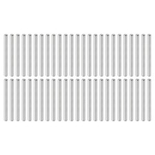 50Pcs 4mm x 45mm Dowel Pins, 304 Stainless Steel Shelf Support Peg Pin, Silver