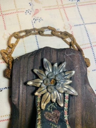 Vintage 1963- Alpine Folk Art -Jungfraujoch Swiss Souvenir Wall Bell & Barometer - Picture 16 of 19