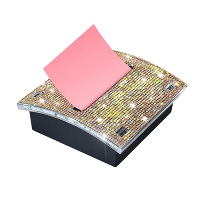 Rhinestone Self Sticky Note Holder Post it Note Dispenser Pop-Up Sticky Notes...