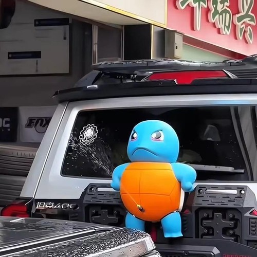 Accesorio Coche Squirtle Spray Agua 16cm Lindo Anime Juguete Gran Tamaño Adorno Modelo - Imagen 5 de 6