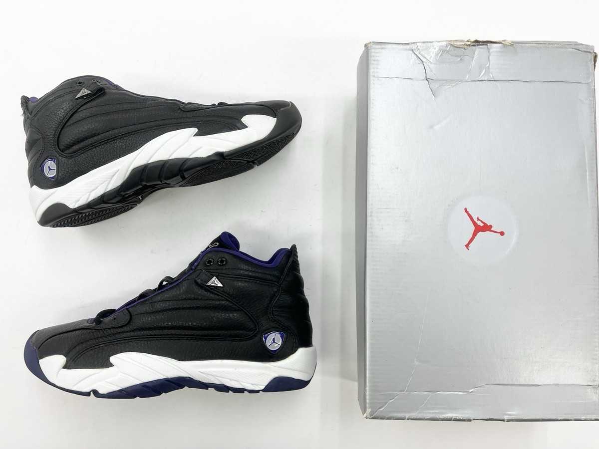 Vintage 1998 Jordan Jumpman Pro II Black Night Blue White SZ 8.5