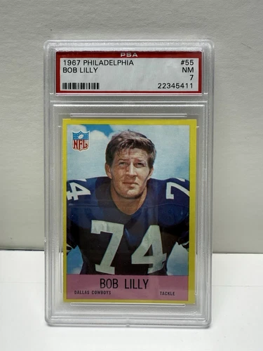 1967 Philadelphia Bob Lilly #55 PSA 7 HOF