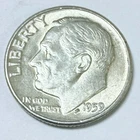 1959 D Roosevelt Dime 90% Silver 10c US Coin EXTRA FINE CONDITION #6833