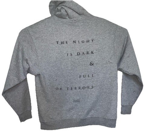 Felpa con cappuccio Game of Thrones Loot Crate DX grigia spada e fiamma HBO Large - Foto 3 di 8