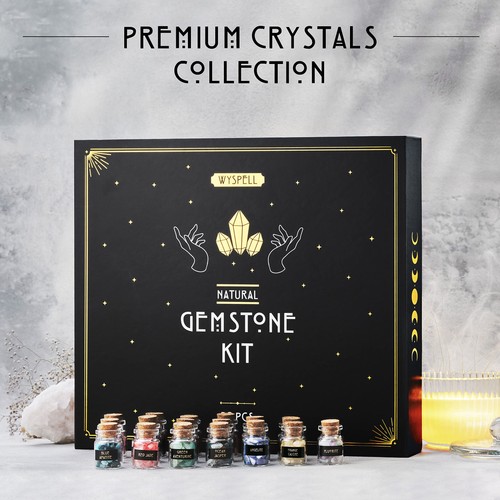 Cristales a granel y piedras curativas 50 piezas - Mini cristales reales para frascos de hechizos -... - Imagen 2 de 6