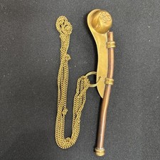SOLID BRASS NAUTICAL COLLECTIBLE  SHIP NAUTICAL BOSUN PIPE