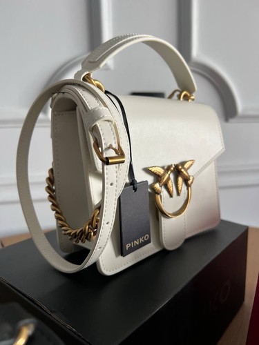 Pinko Tasche Love Mini Top Handle Simply White - Bild 3 von 3
