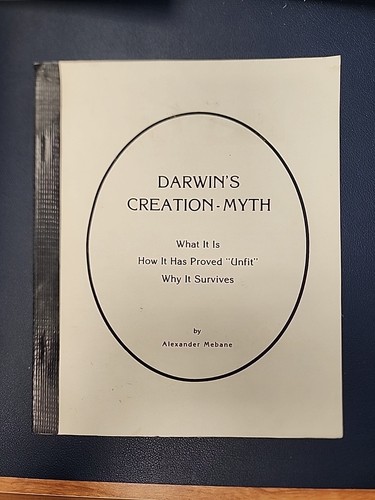 Darwin's Creation-Myth: How It Has Proved "Unfit" & Why it Survives 1995 Mcbane - Imagen 1 de 3