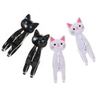 4pcs Beach Handtuchklammern Cartoon Katze geformte Clips Strand Handtuch