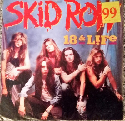Skid Row   18 & Life 7'' Single Record Vinyl 7 inch Eighteen and Life