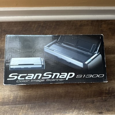 Fujitsu ScanSnap S1300 Pass-Through Document Scanner W/ Cables