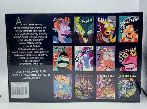 Futurama Complete Series DVD Volume 1-8 Plus 4 Feature Length Adventures Sealed - Picture 3 of 5