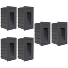  3 Pieces Stair Led Lights Outdoor Step Ladder Wall Foot Lamp Waterproof