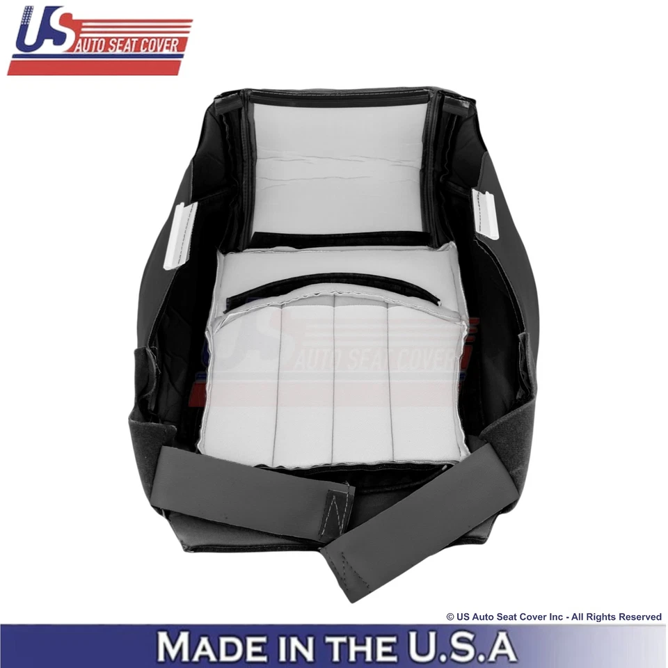 Fundas de asiento delanteras perforadas de ébano para Chevy Traverse 2013-2017 Foto 3 de 4