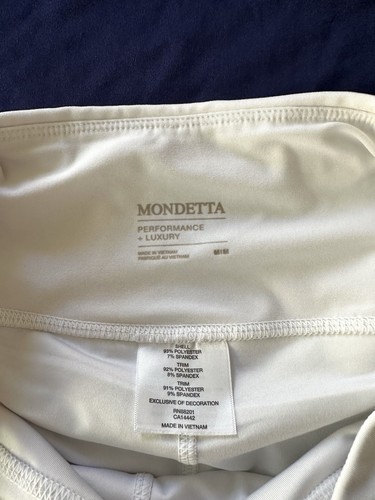 Mondetta Women’s Size Medium Tennis Golf Pickleball Skirt Skort White Ruffle - Picture 3 of 6