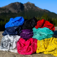 Premium Stretch Headband Scarf Neck Gaiter Bandana – Face Cover, Head Wrap