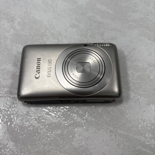 Canon PowerShot Digital IXUS 130 14.1MP Digitalkamera - Silber Teile oder Reparatur - Bild 1 von 8