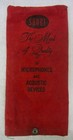 Vintage 1960’s SHURE Red Velvet Microphone Mic Bag “The Mark of Quality” Scarce