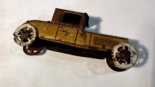 Vintage Tin Lithographed G. F. 321 Penny Toy Car - Picture 8 of 15