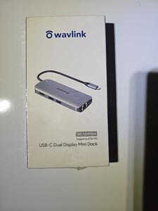 Wavlink USB-C Dual Display Mini Dock WL-UHP504 NEW-SEALED